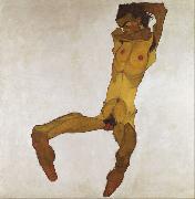 Egon Schiele Seated Male Nude (mk12) oil painting artist